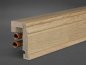 Preview: Eiche 85x85x2500 mm Rohrabdeckleiste Berliner-/Hamburger Profil